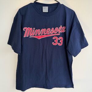 Genuine Merchandise MN Twins Retired Justin Morneau #33 Short Sleeve T-Shirt